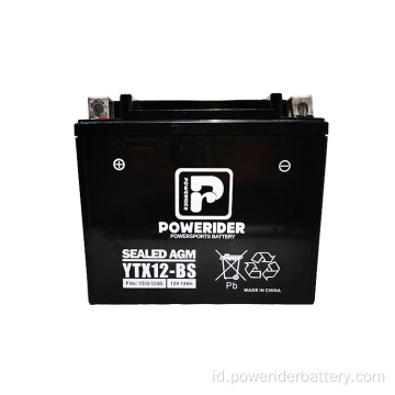 12V 12Ah ytx12-bs mf baterai starter motorik timbal-asam